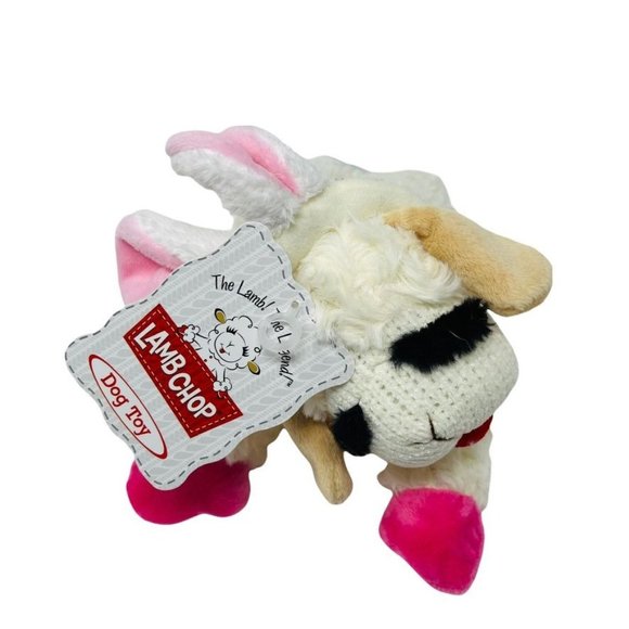 Multipet Lamb Chop Easter Plush Dog Toy - Picture 1 of 6
